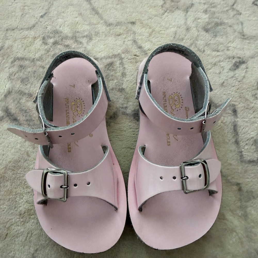 Sun-San Pink Adjustable Buckle Sandals